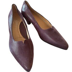Sole Terra Coco Pump Dusty Mauve Textured Smooth Leather 40 EU/9 US